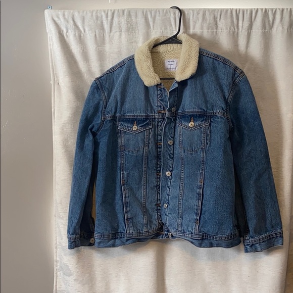 Old Navy Sherpa lined denim jacket - Picture 1 of 4